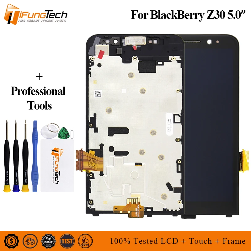 Для Blackberry Z30 ЖК-дисплей кодирующий преобразователь сенсорного экрана в сборе с