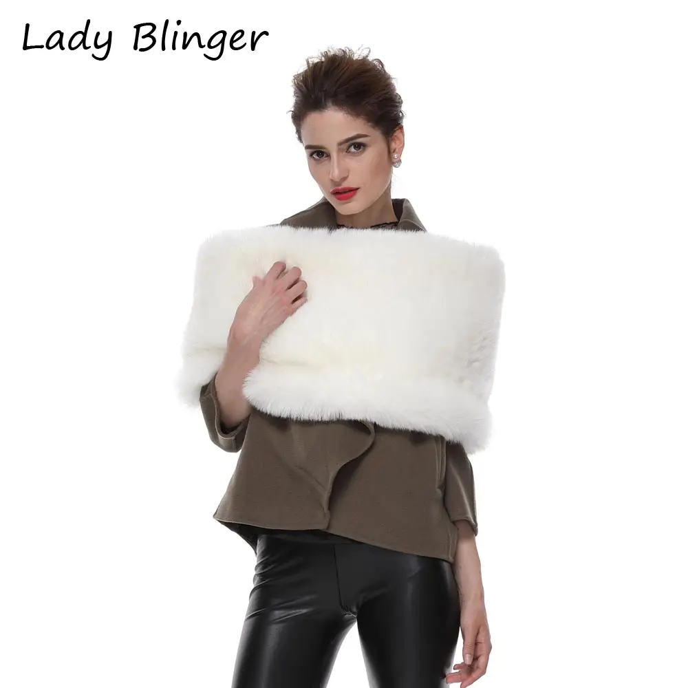 Женский супермягкий шарф Blinger из искусственного кроличьего меха шаль пашмины на