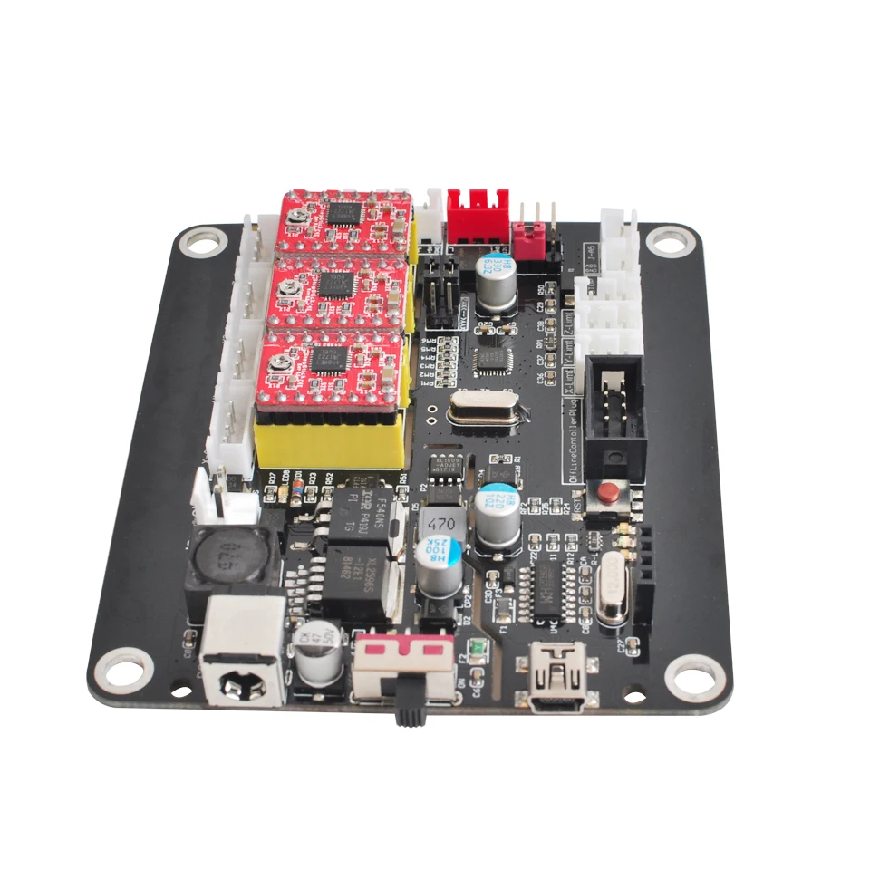 Daedalus 3 оси GRBL плата управления Лер двойной ось Y X Z ось USB драйвер ЧПУ плата для 3018 1610 2418 гравировальный станок