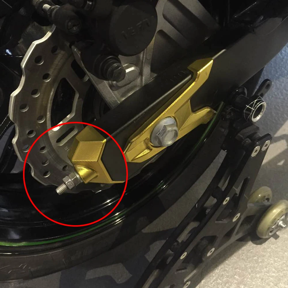 

Billet Rear Fork Spindle Chain Adjuster Axle Blocks End Swingarm Caps Covers For KAWASAKI Z800 Z 800 2013 2014 2015 Motorcycle