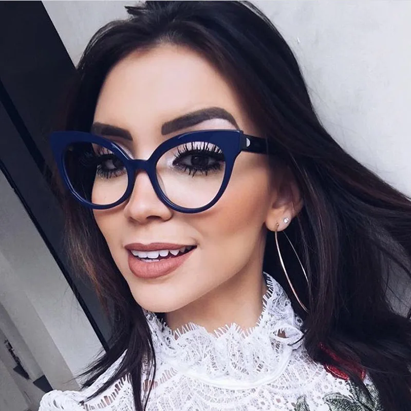 Новый Винтаж кошачий глаз прозрачные Очки Солнцезащитные очки для женщин Для