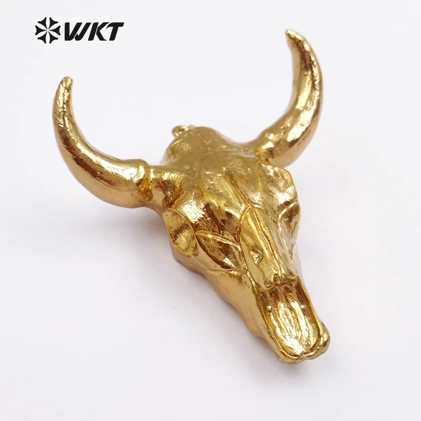 Подвески Longhorn из смолы покрытой золотом для ювелирных украшений WT-P249 | Украшения