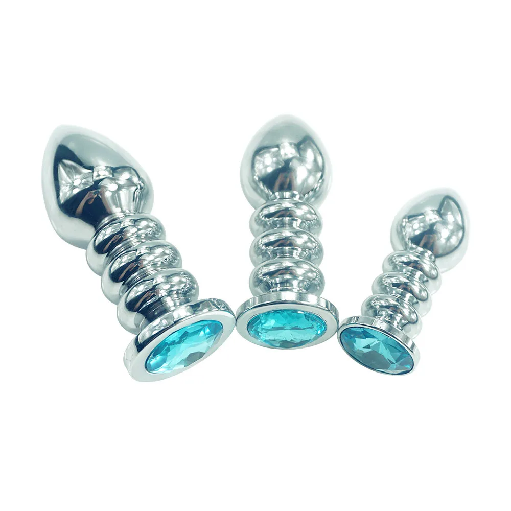 180G Large size metal jeweled huge butt plug steel crystal anal 11 color for choose ACGC004-alloy | Красота и здоровье