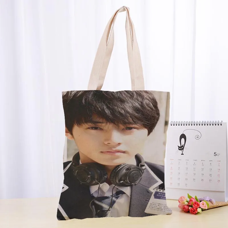 Высококачественная Холщовая Сумка тоут Yamazaki Kento модная прочная Женская Студенческая сумка из хлопка и льна