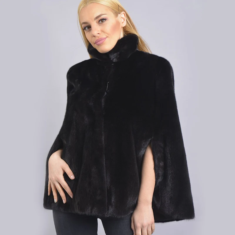 

2021 Women Short Luxury Real Fur Coats Fashion Natural Mink Fur Jacket Women's Jackets Winter Warm Turn Down Collar Mink Park