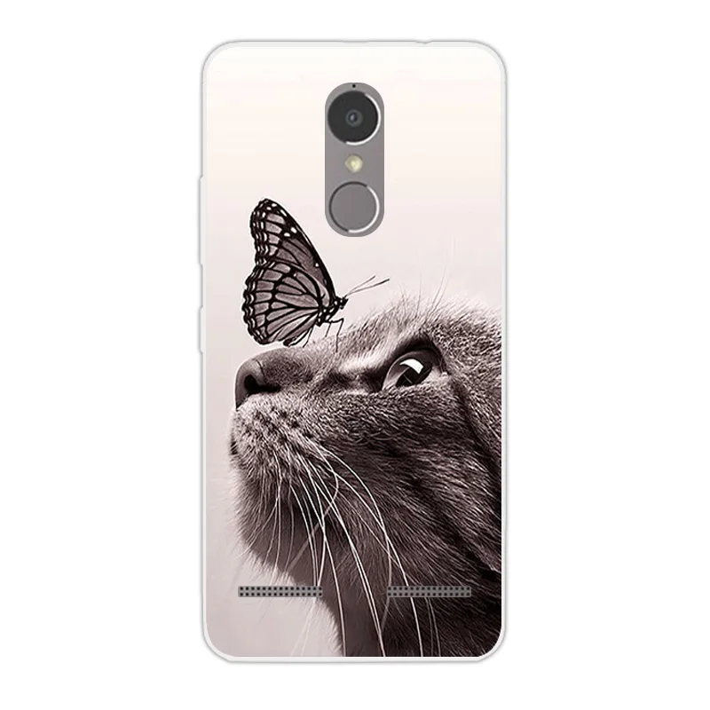 Силиконовый чехол для Lenovo K6 Power 5 0 дюймов Ультратонкий Мягкий ТПУ Vibe Funny Cat чехлы |