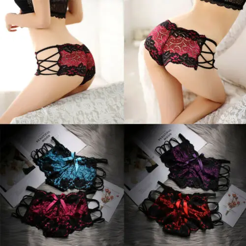 Hot Women's Lace Briefs Underwear Panties Sexy Lingerie Knickers Thongs G-String | Тематическая одежда и униформа
