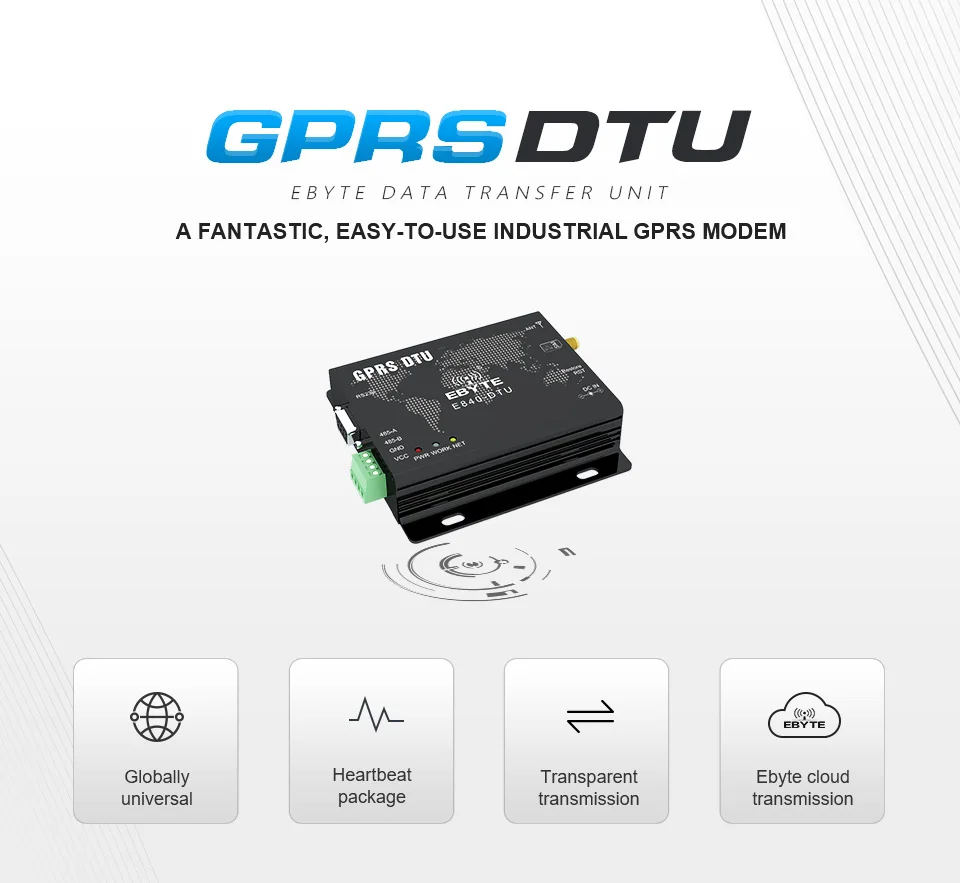 E840-DTU(GPRS-03) GPRS модуль приемопередатчика RS232 RS485 GSM Беспроводной передатчик Quad-band 850/900/1800/1900 МГц приемник модуль