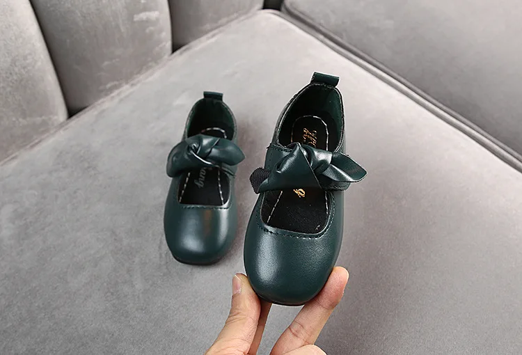 Baby Girls Party Princess Leather Shoes Flat School Shoes Wedding Bow Toddler Kids Dress Shoes 1 2 3 4 5 6 7 8 9 10 11 12 Years