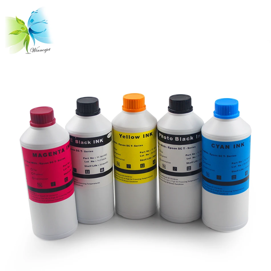 Winnerjet 1000 мл X 5 видов цветов сублимационные чернила для принтера Epson SureColor T3000 T5000 T7000