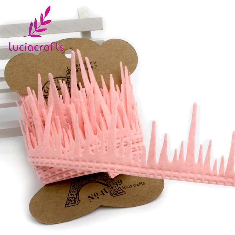 Lucia crafts 2y/lot Трава цветок стиль кружева ленты ручной работы кружевная отделка одежды шитье «сделай сам» материал вечерние аксессуары Q0803