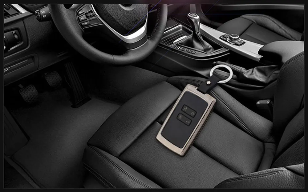 Чехлы для автоключей из оцинкованного сплава ATOBABI для Renault Clio Talisman Megane Scenic Kadjar Captur Koleos Smart Remote Fob Shell Cover