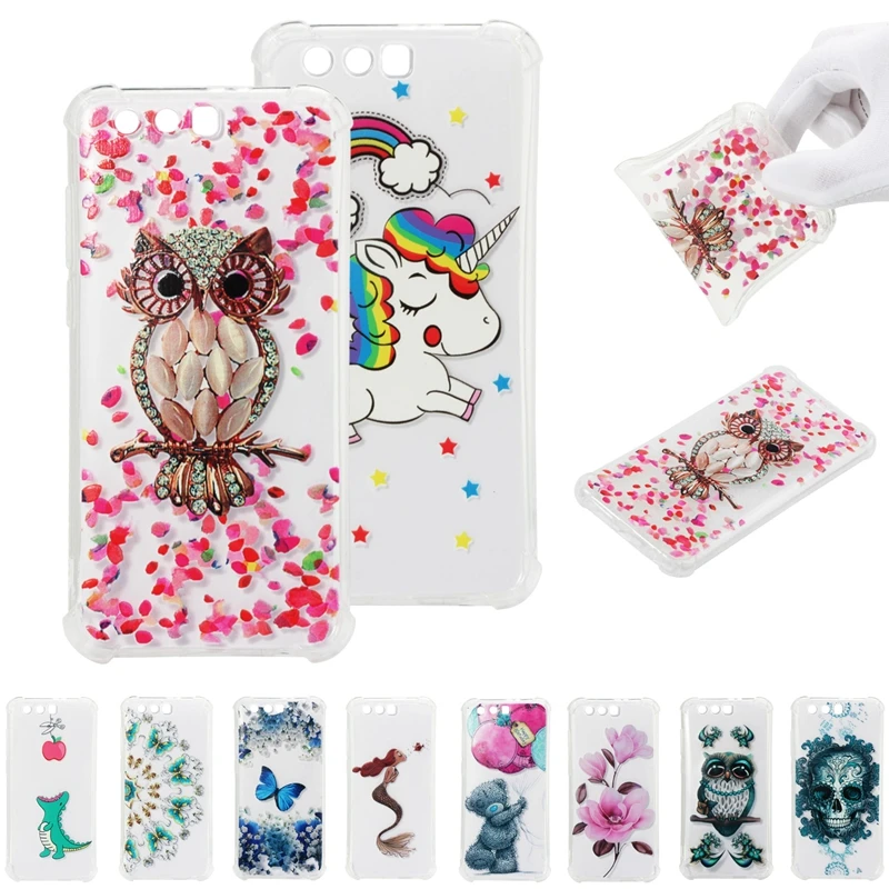 Huawei Honor 9 Case Lite Cover Cartoon Owl Shockproof Silicone Phone on for Funda Honor9 Men Women |