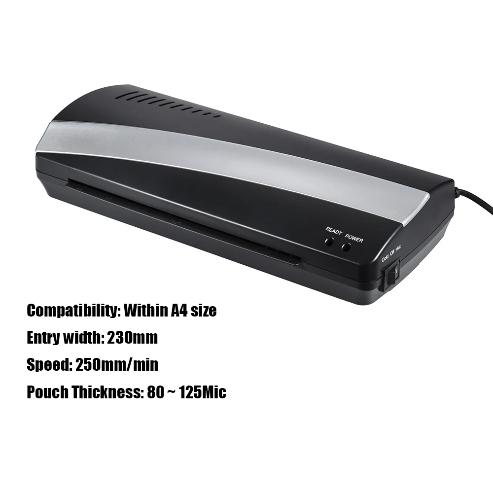 A4 фотобумага для документов Тепловая горячая и холодная ламинатор два ролика