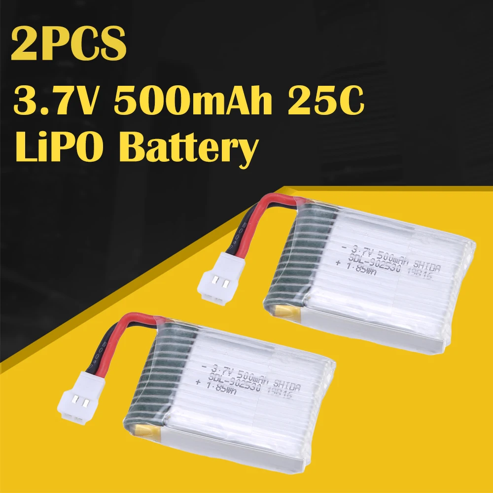 2шт LiPO батарея 3 7 V 500mAh 25C для WLtoys V931 XK K123 F949 RC Мини вертолет самолет Дрон запасные