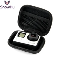snowhu portable mini box yi 4k bag sport camera waterproof case for yi 4k gopro hero 9 8 7 6 5 4 3 eken h9 accessories ld18