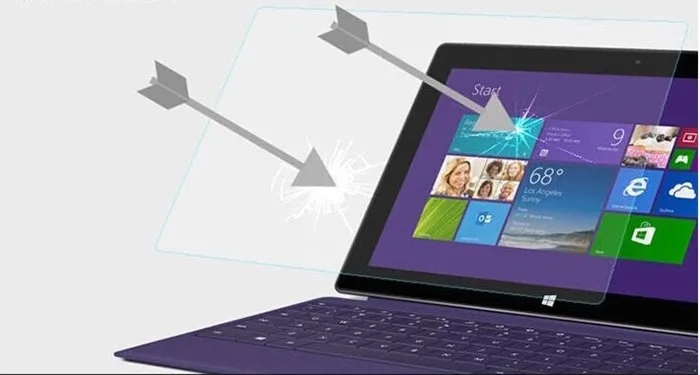 Закаленное стекло для защиты экрана Microsoft Surface Pro 3 12 дюймов Взрывозащищенная