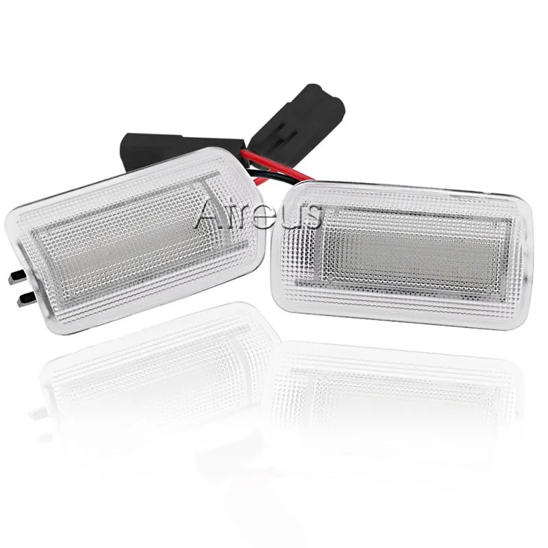 Atreus 2X двери автомобиля приветственные огни 12 В для Toyota Camry Crown Prius для Lexus IS250 RX350 LS430 LS460 белая SMD Светодиодная лампа освещения подножки