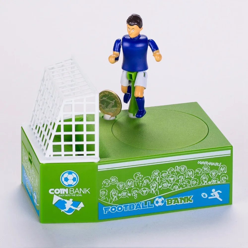 Creative Football Field Piggy Bank Soccer Shot Coin Holder Saving Money Jar Box 2019 Funny Gift Kids child For Friends Toys | Дом и сад