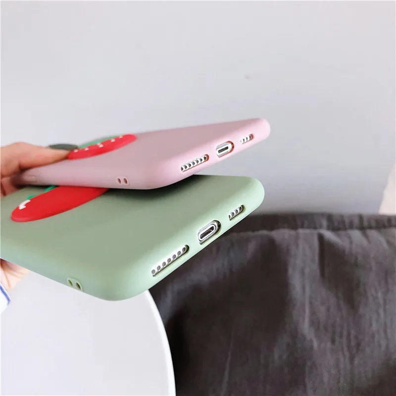 Забавный Милый Летний чехол для телефона с фруктовым клубничным узором iphone 6 S 7 8