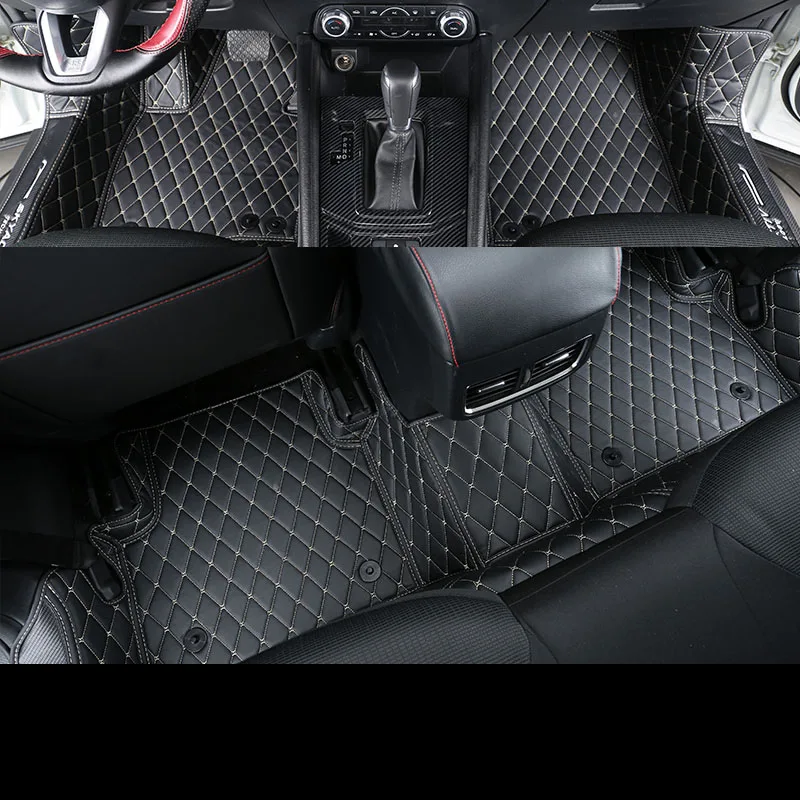Lsrtw2017 волокна кожи для автомобильных ковриков для mazda CX-5 2012 2013