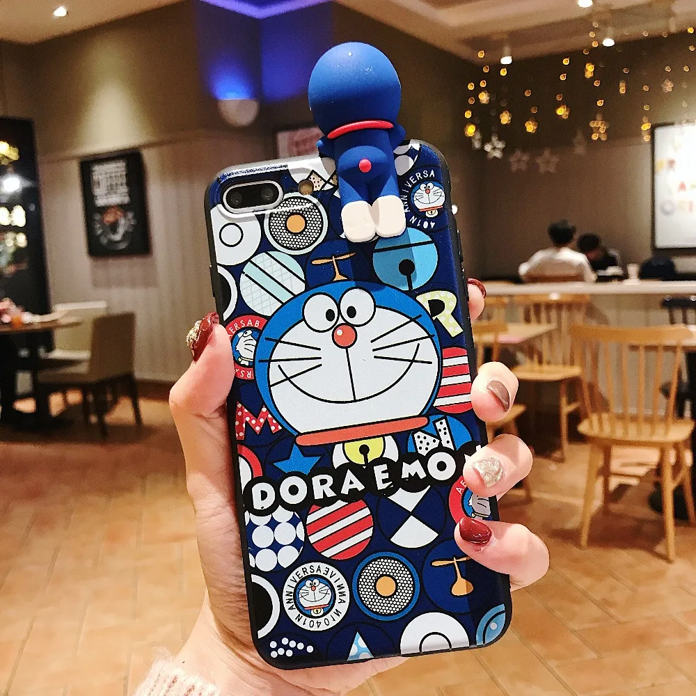 Мягкий силиконовый чехол для телефона с 3D коробкой Doraemon OPPO A3 A5 A3S A59 A73 F1S F5 F7 F9 A83 A1 A79