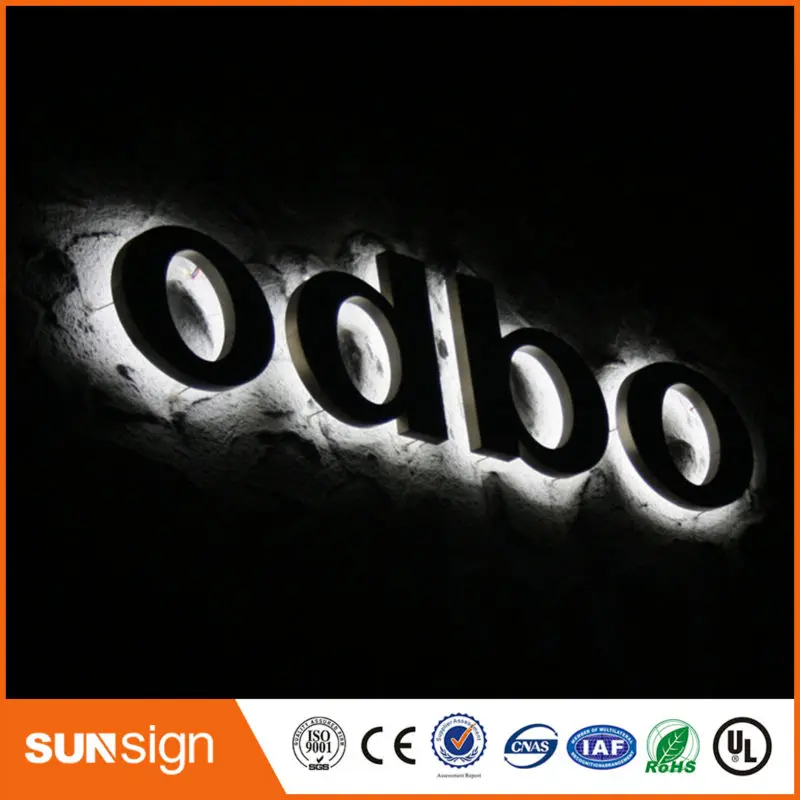 Зеркальная/полированная подсветка Букв из нержавеющей стали | Электронные