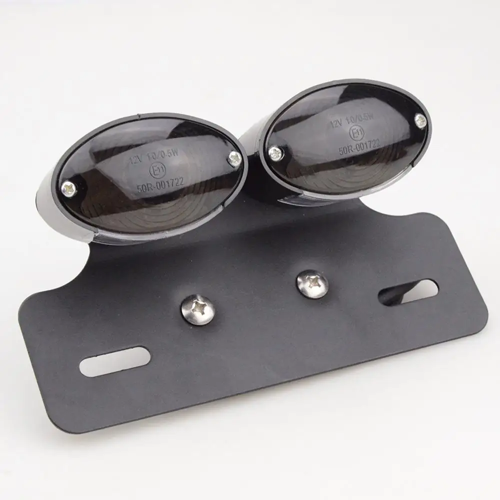 GOOFIT хромированный задний индикатор для мотоцикла стоп-сигнал светильник со