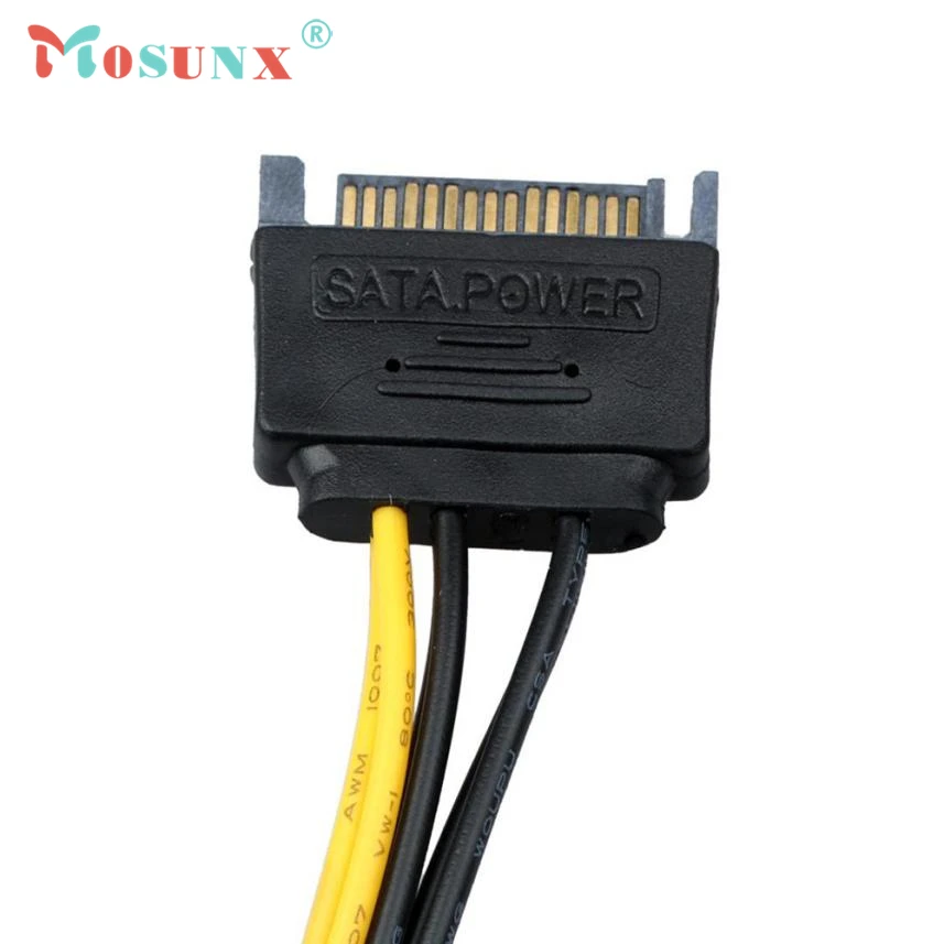 5 шт. SATA кабель питания 15 Pin To 6 PCI EXPRESS E Sata Графический конвертер адаптер видеокарты