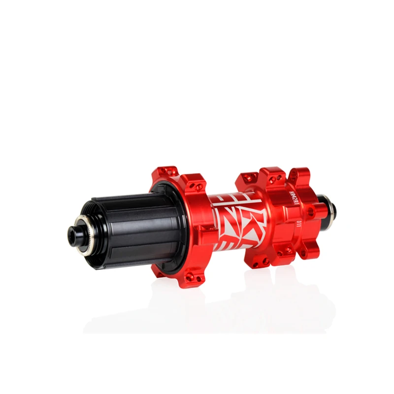 rear Red 10x135mm KOOZER XR420 передняя, Задняя Ступица, 24 Отверстия, велосипедные ступицы, быстросъемные 4 подшипники, 6 пауков, 72 клика, прямые тяги, горный велосипед MTB - Цвет: rear Red 10x135mm