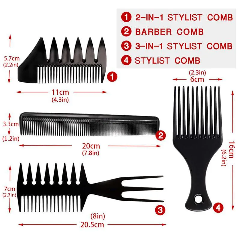 4 шт./компл. Профессиональная щетка для волос расческа парикмахерских салонов с
