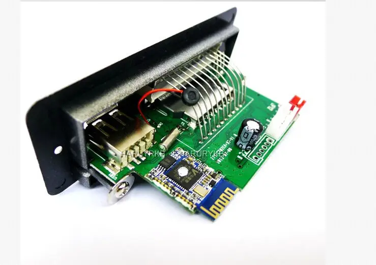 Bluetooth приемник светодиодный mp3 декодер плата цифровой усилитель с вызовом FM радио