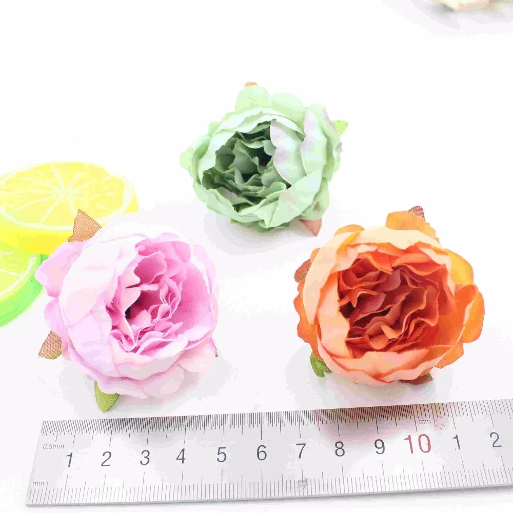 20 шт. искусственные шелковые цветы пиона 5 см|flowers for|flower for weddingflower head |
