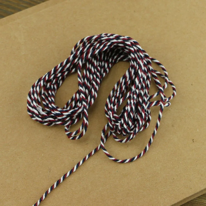 20 ярдов высококачественного хлопка ручной работы тонкая хлопковая веревка