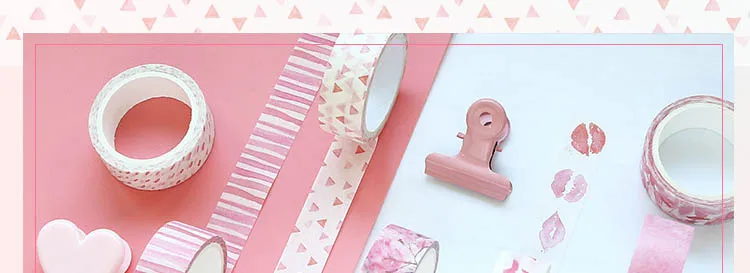 Милая Веселая васи лента Kawaii розовая маскирующая лента декоративная клейкая лента для детей DIY декоративная Скрапбукинг Альбомы для фото