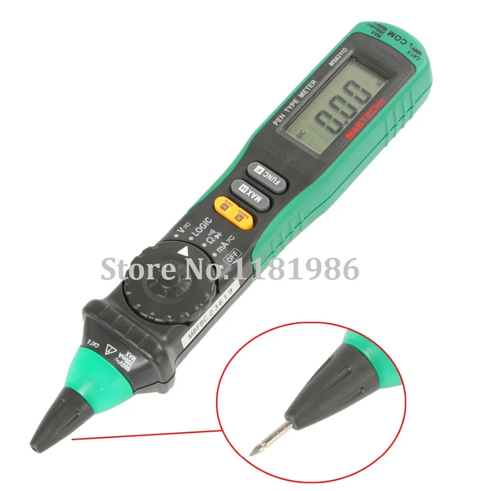 MASTECH MS8211D Цифровой Компактный мультиметр-Тип мультиметр для авто DMM Multitester Напряжение ток тестер логика уровень тестер