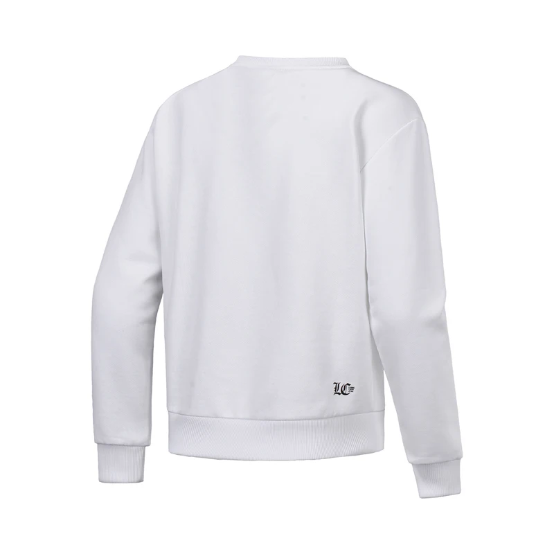 Женский трикотажный свитер Li Ning свободный с подкладкой для фитнеса и отдыха AWDN016