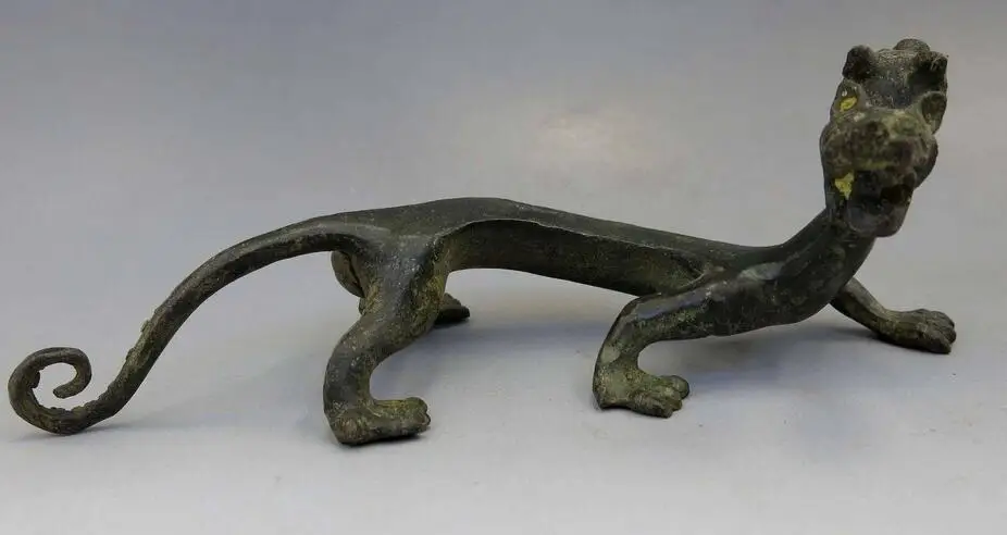 Китайская Бронзовая медная резная статуя дракона | Дом и сад