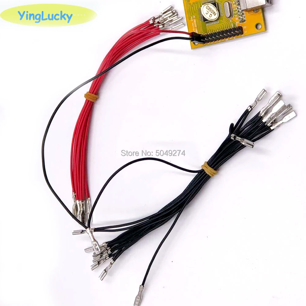 Xin mo Terminal Arcade Push Button2.8mm & 4 8mm Led Light Cable Wire Harness To PC Power Supply 12V bulb series сигнальный провод