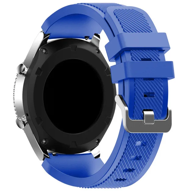 Velvet Blue HOKE 22 мм спортивный силиконовый ремешок для samsung gear S3 Frontier Band для gear S3 классический резиновый ремешок для часов сменный Браслет - Цвет ремешка: Velvet Blue