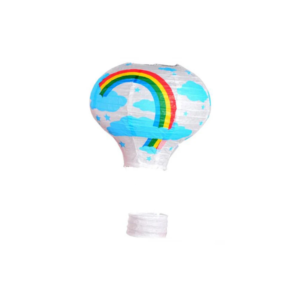 white rainbow 25 см/30 см/40 см воздушный шар Радужный бумажный фонарь романтическое свадебное украшение I LOVE YOU подвесной бумажный фонарик вечерние diy deco - Цвет: white rainbow