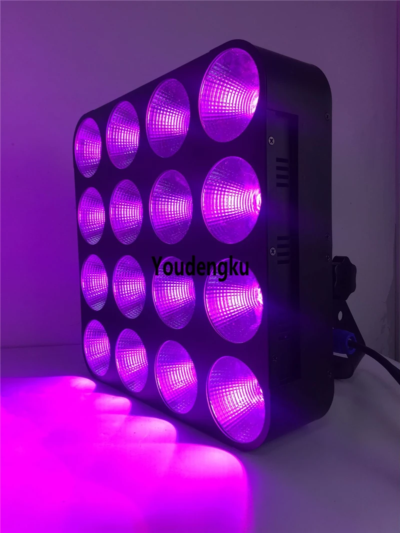 6 шт. профессиональная светодиодная матрица COB для аудитории дискотека DMX 16x30 Вт RGB