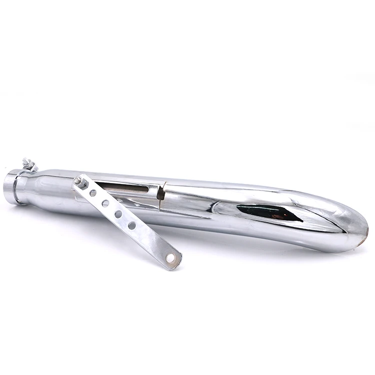 Chrome Turn-out Style Slip-on Universal Exhaust Muffler For Harley Dyna Softail Breakout Sportster 1200 883 FLHR Chopper | Автомобили и