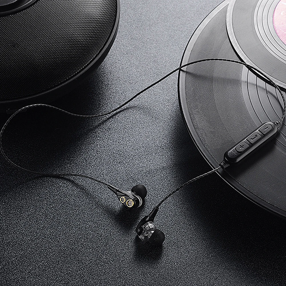 Bluetooth наушники 6D с двойным движущимся кольцом Беспроводная гарнитура поддержкой