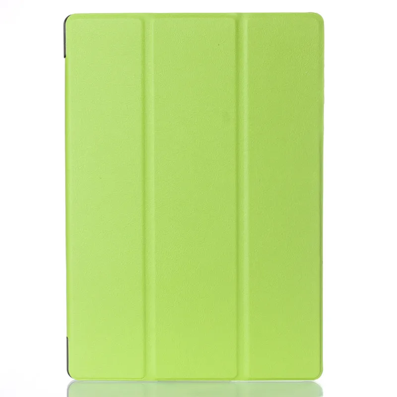 Тонкий чехол-подставка кожаный чехол для lenovo Tab 2 Tab2 A10-70 A10-70F A10-30 X30F Tab 3 10 Бизнес TB3-X70F TAB-X103F - Цвет: Green