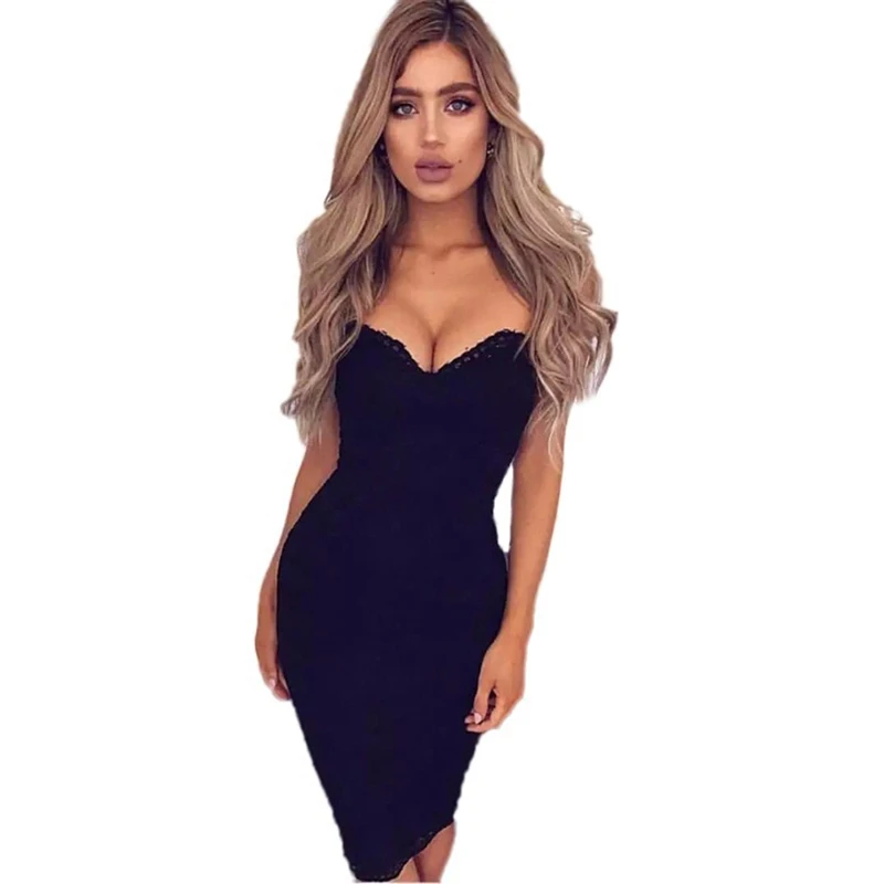 Bigsweety женское облегающее платье на бретельках без рукавов сексуальное с глубоким