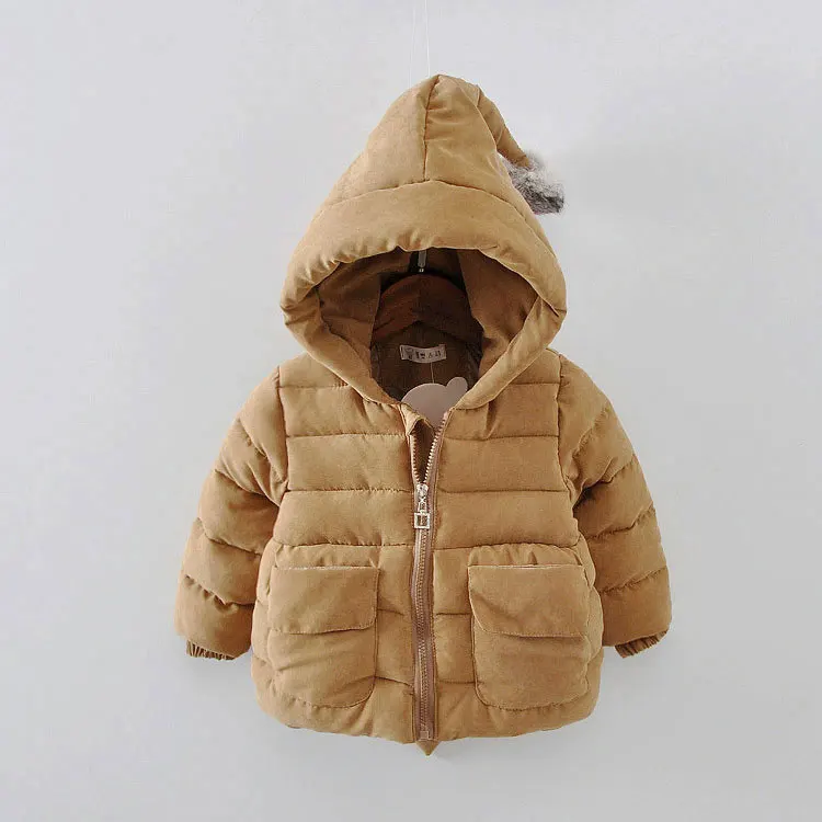khaki Модные хлопковые куртки с капюшоном для новорожденных; теплая одежда для маленьких мальчиков; осенне-зимние детские пальто для мальчиков; Верхняя одежда; куртка с рисунком; От 1 до 5 лет - Цвет: khaki