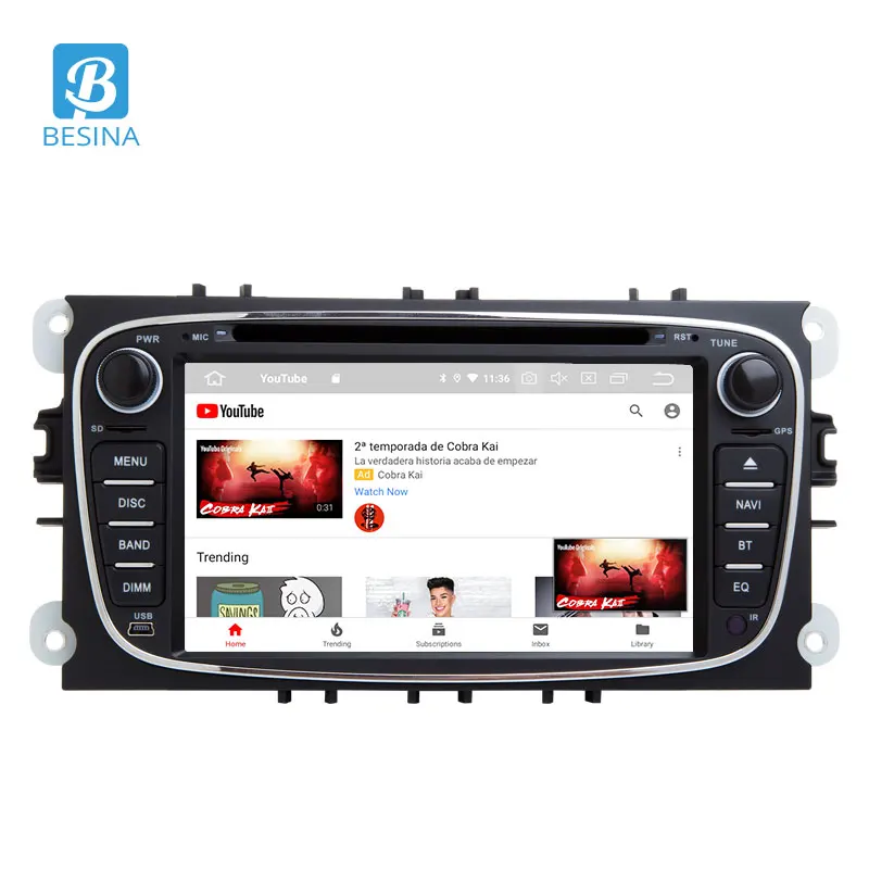 Besina Восьмиядерный Android 10 автомобильный dvd-плеер для FORD Focus S-MAX Mondeo Kuga C-MAX Fiesta WIFI GPS
