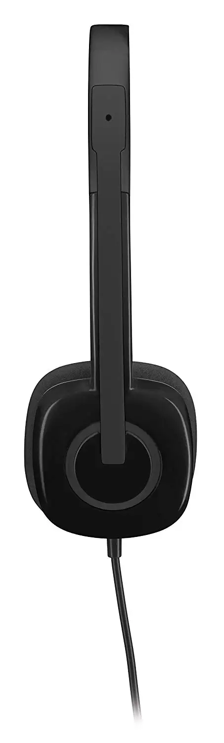 Аналоговая стереогарнитура Logitech H151 3 5 мм со штанговым микрофоном Черная |