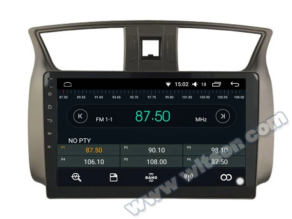 WITSON 9 ''IPS экран Android 8 0 Восьмиядерный 4 ГБ ОЗУ + 64 флэш радио для NISSAN SYLPHY 2012 2016 1024x600